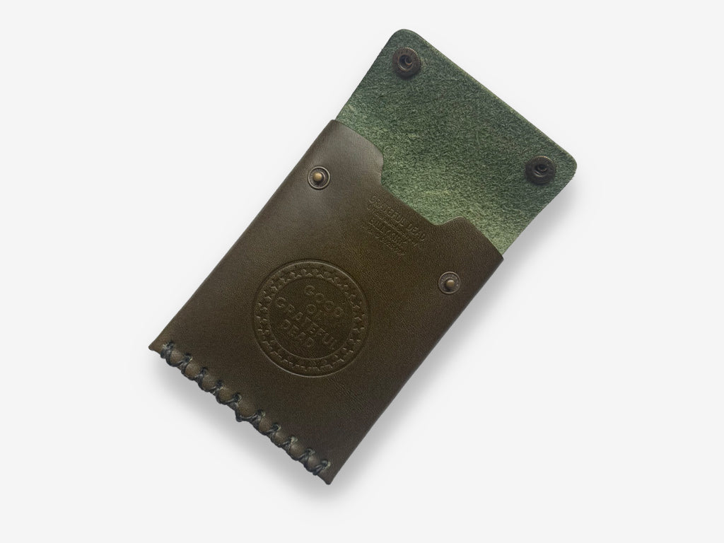 No. 092-GD Card Case with Snaps GOGD, Olive