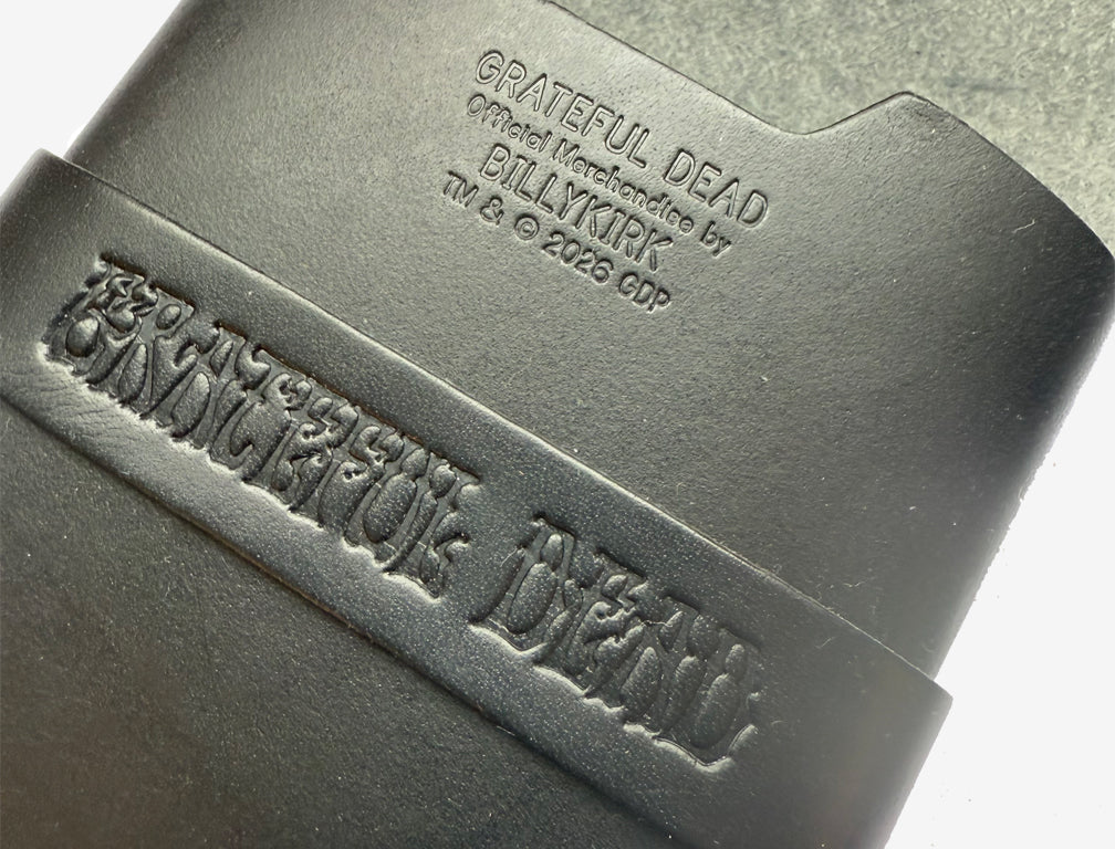 No. 155-GD Card Case with Flap, Black