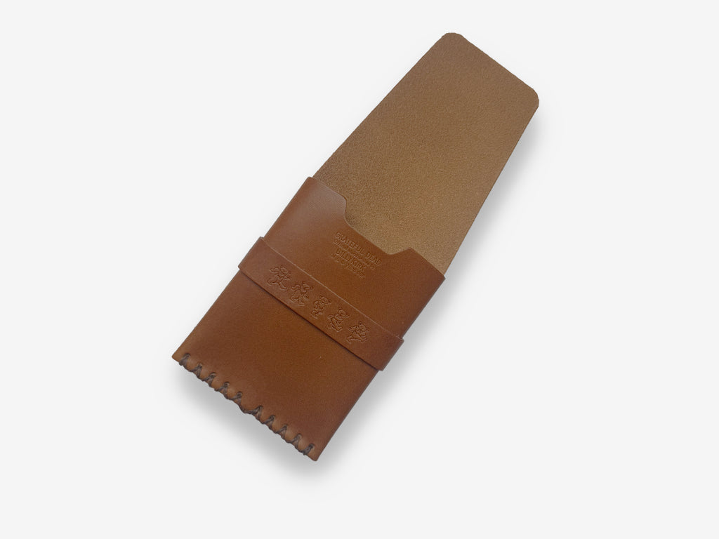 No. 155-GD Card Case with Flap Bears, Tan