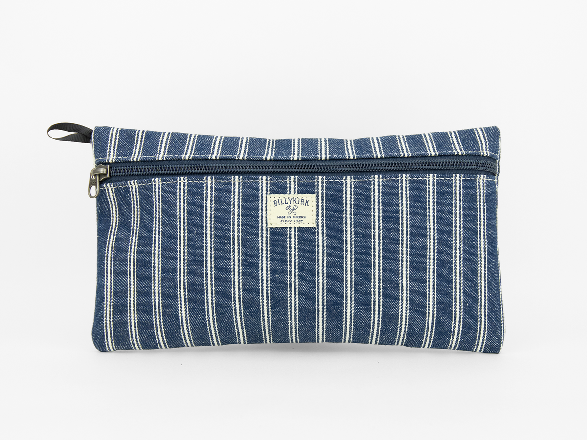 No. 303 Standard Issue Large Pouch, Denim Stripe