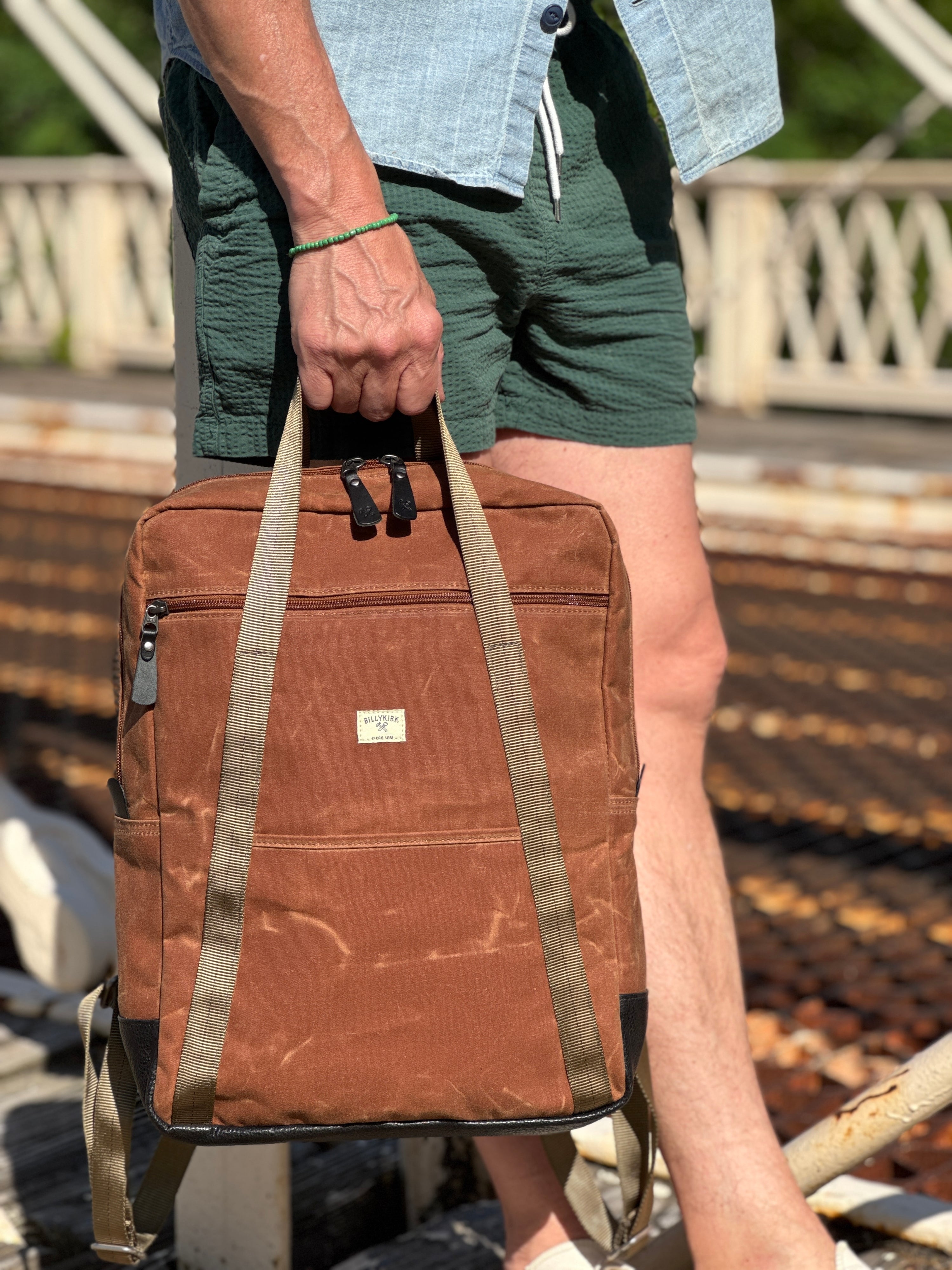 No. 609 Standard Issue Backpack Tote, Brush Brown