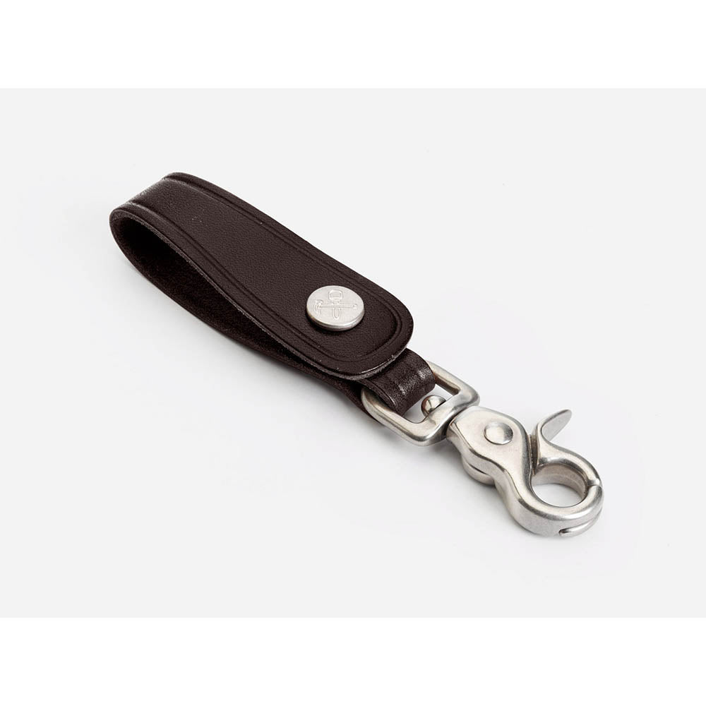 No. 240 Trucker Key Fob, Dark Brown
