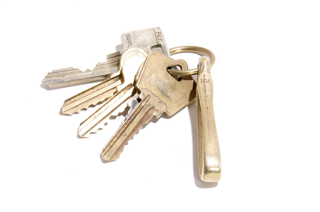 No. 423 Fish Hook Key Holder, Brass